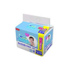 LEC 99.9% PURE WATER BABY WIPES 80 SHEETS X8 PACKS