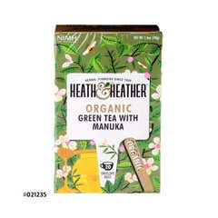 HEATH & HEATHER ORGANIC GREEN TEA WITH MANUKA 20 T